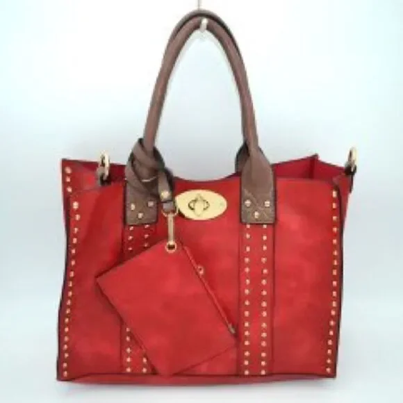 ⭐️Host Pick⭐️3 N 1 Chic Studded Handbag - Picture 2 of 12